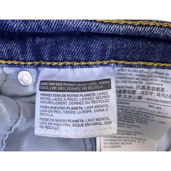 Levi‎ Denim Straight-Leg Jeans With Classic Fit & Zipper Fly Waist  36 Length 30 - Picture 12 of 14